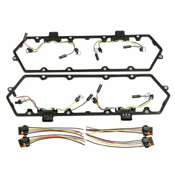Fit 94-97 Ford 7.3L Powerstroke Diesel Valve Cover Gaskets Harness + Glow Plug - www.blackhorse-racing.com