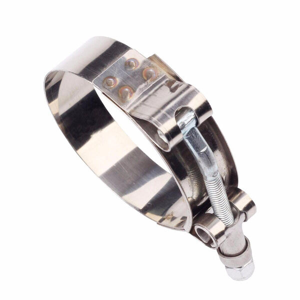 1PC 95mm-103mm 301 Stainless Steel T-Bolt Clamp For ID:3.5" 89mm Silicone Hose - www.blackhorse-racing.com