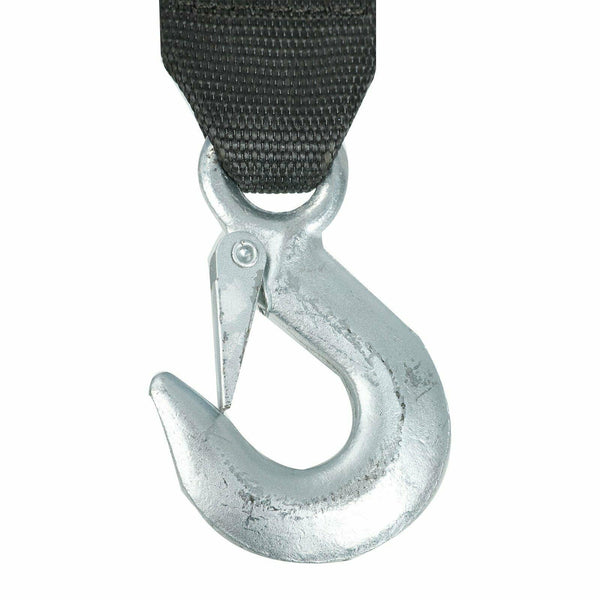 Manual Trailer Winch with Hook and 20' Strap 1,500 lb Hand Crank Boat Pull Tow - www.blackhorse-racing.com