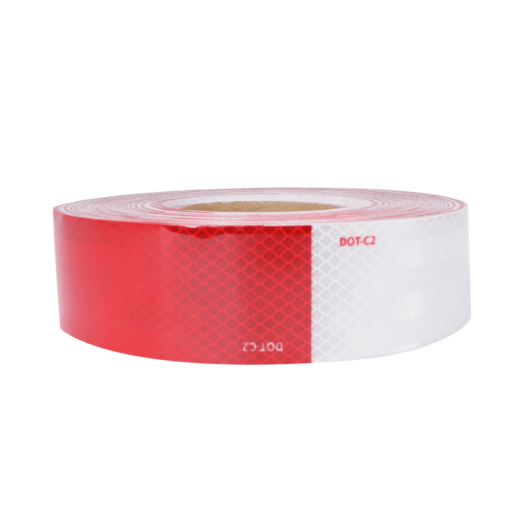 Abrams 2 in x 150 ft Diamond Pattern Trailer Truck Conspicuity Dot Class Reflective Safety Tape White
