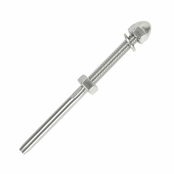Stainless Steel T316 Swage Threaded Tensioner End Fitting 1/8" Cable Railing X50 - www.blackhorse-racing.com