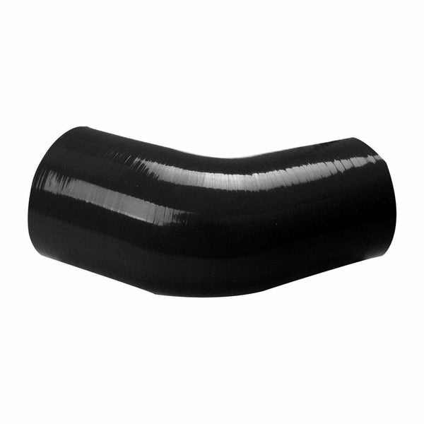 3"-2.5" 76mm-63mm 45 degree Turbo/Intake/Intercooler Silicone Coupler Hose BLACK - www.blackhorse-racing.com