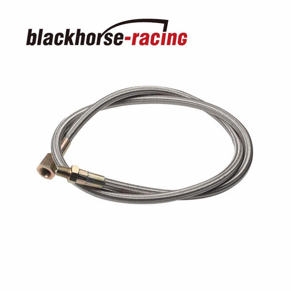 BLACK TURBO OIL DRAIN RETURN + FEED LINE FOR T3 T4 T04E T60 T61 T70 COMPLETE KIT - www.blackhorse-racing.com