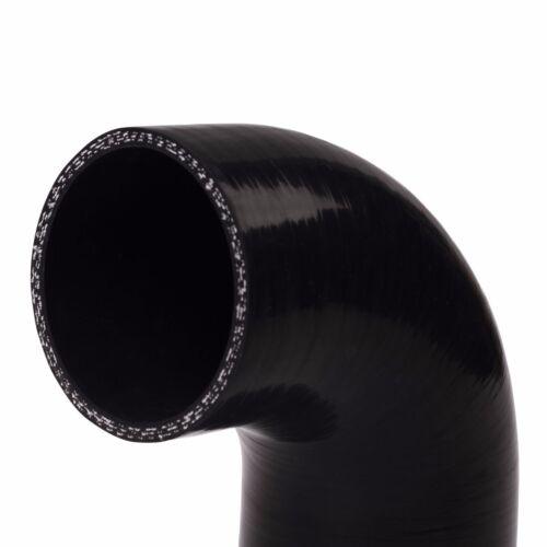 Silicone 90 degree Elbow hose ID 64mm 2.5" inch INTAKE INTERCOOLER PIPE Black - www.blackhorse-racing.com
