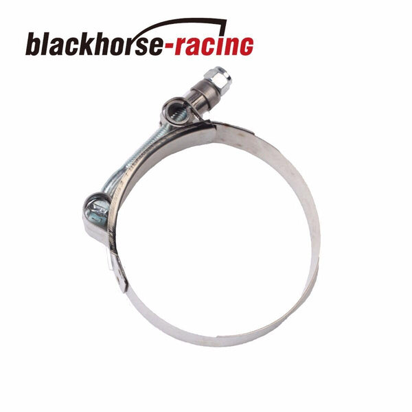 2PC For 3-3/4'' Hose (4.02"-4.33") 301 Stainless Steel T Bolt Clamps 102mm-110mm - www.blackhorse-racing.com