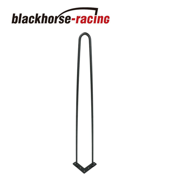 30" Coffee Table Metal Hairpin Legs Solid Iron Bar Black Set of 4 - www.blackhorse-racing.com