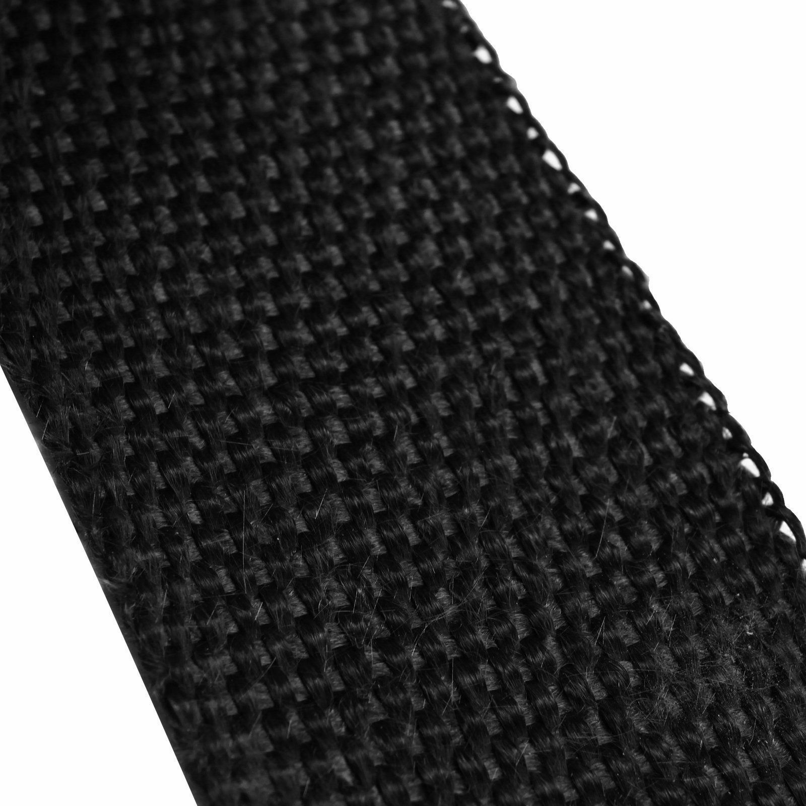 2 Rolls X 50ft Black Exhaust Header Wrap Kit – Fiberglass Heat Shield Tape With Zip Ties