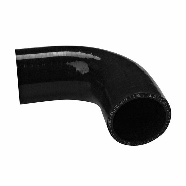 4ply 2.25" 57mm 90D 5mm High Performance Coupler Black Universal Silicone Hose - www.blackhorse-racing.com