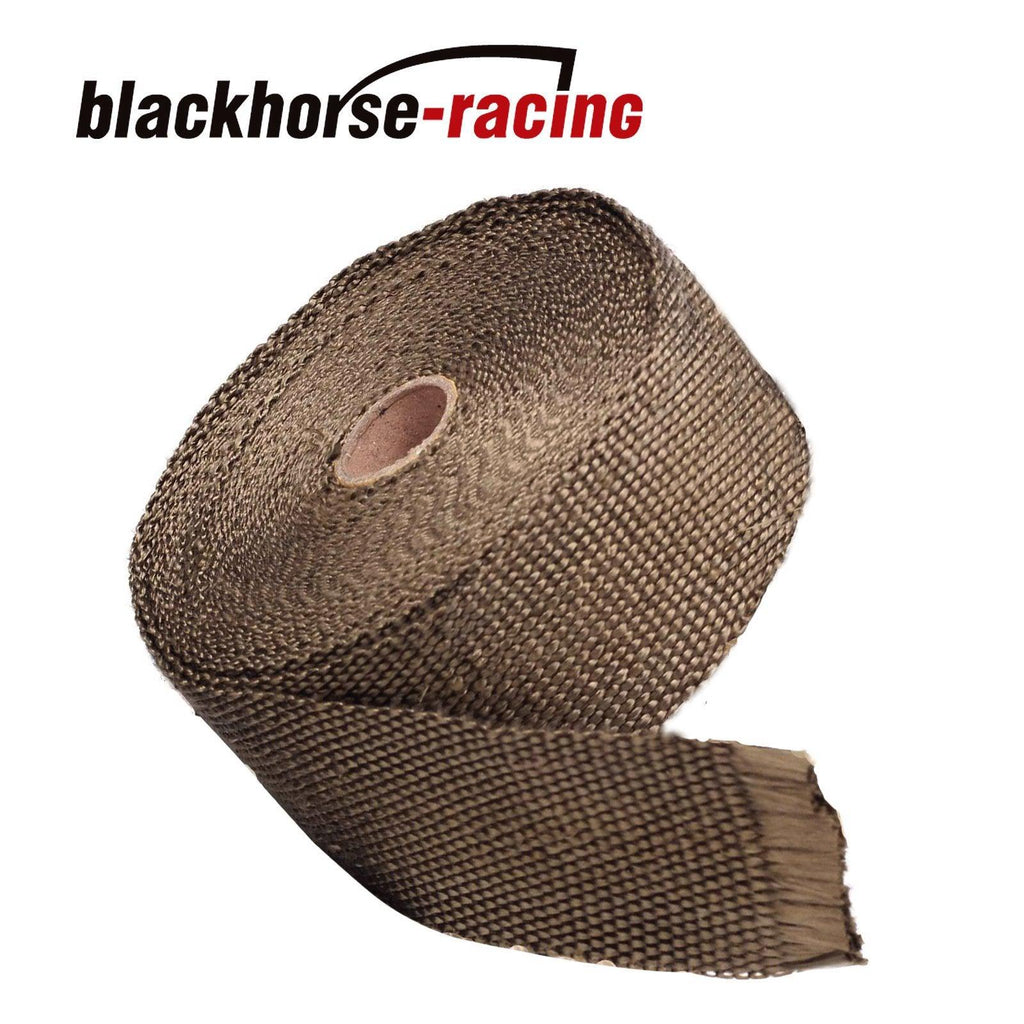 2''X 50FT Titanium Manifold Header Exhaust Turbo Intake Mesh Heat Wrap