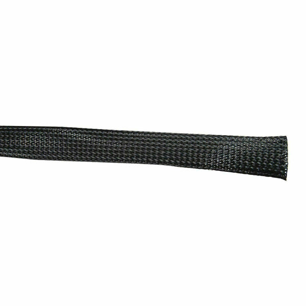 100 FT 3/4" Expandable Wire Cable Sleeving Sheathing Braided Loom Tubing Black - www.blackhorse-racing.com