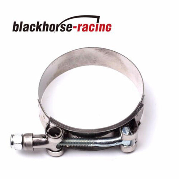 10PCS 1-1/4'' (1.61''-1.81'') 301 Stainless Steel T Bolt Clamps Clamp 41mm-46mm - www.blackhorse-racing.com