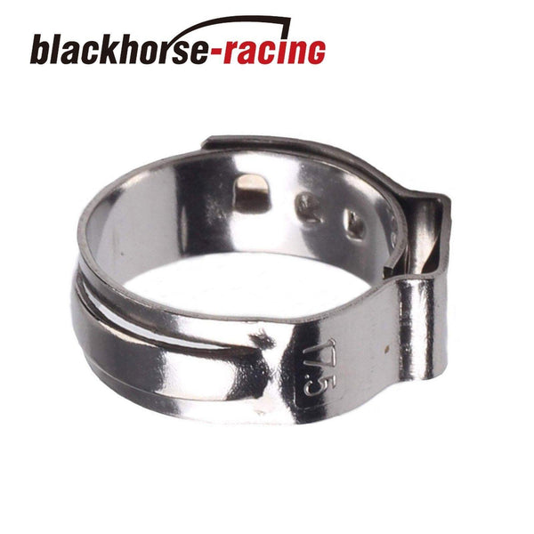 100X 1/2‘’ PEX Clamp Cinch Rings Crimp Pinch Fittings 304 Stainless Steel - www.blackhorse-racing.com