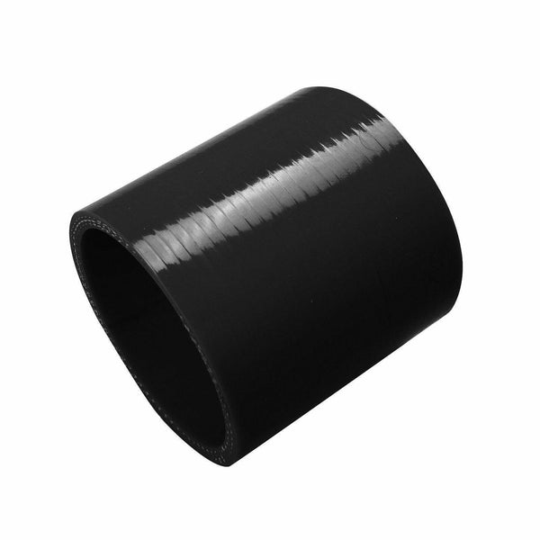 Black ID 45mm 1.75" Straight Silicone Coupler Hose Intake Intercooler Turbo Pipe - www.blackhorse-racing.com