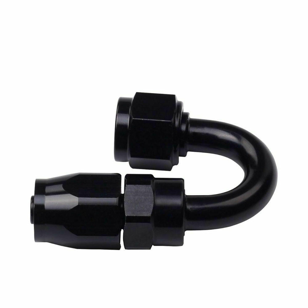 
                  
                    2PC Black AN 6  180 Degree Aluminum Swivel Oil Fuel Line Hose End Fitting 6-AN - www.blackhorse-racing.com
                  
                