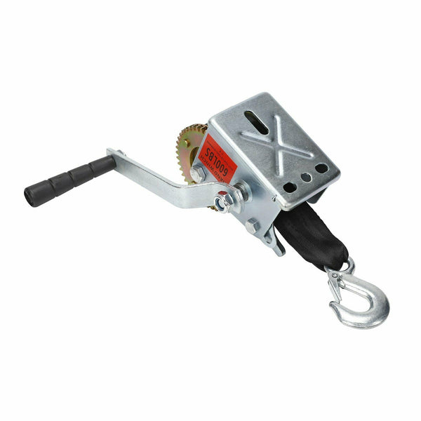 600LBS Hand Winch Hand Winch Crank Gear Winch Heavy Duty ATV Trailer Boat New - www.blackhorse-racing.com
