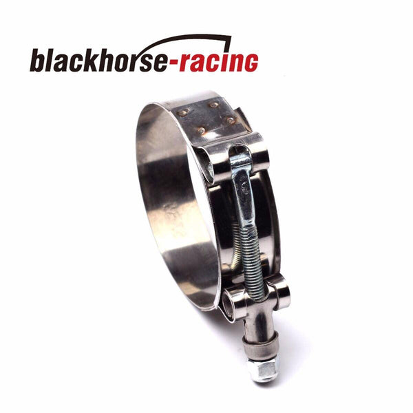 1PC 301 Stainless Steel T Bolt Clamps Clamp ID 2.25" 57MM Intercooler Intake - www.blackhorse-racing.com