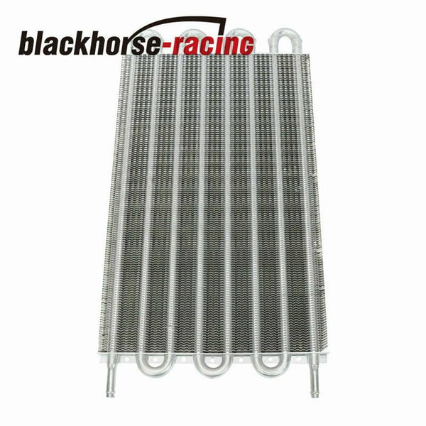 Universal 15-1/2" Transmission Oil Cooler Aluminum w/10" Cooler Radiator Fan Kit - www.blackhorse-racing.com