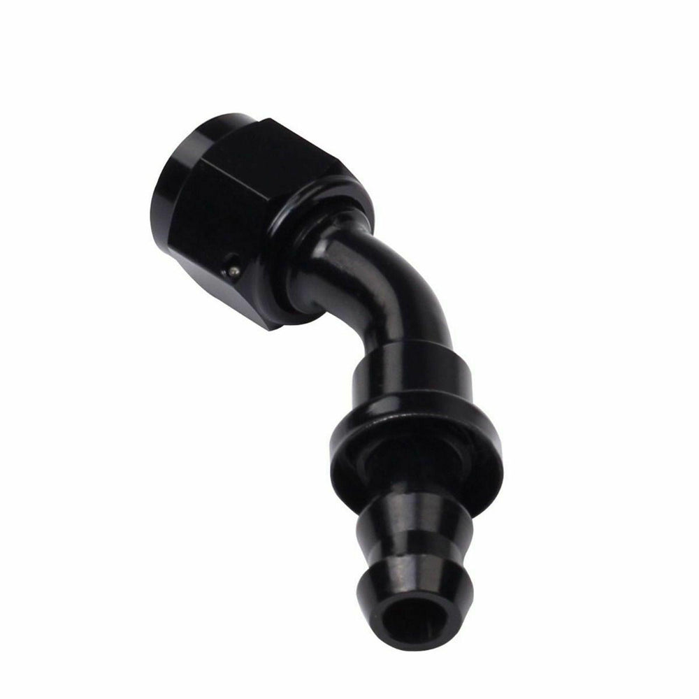 
                  
                    2PC Black AN 10 45 Degree Aluminum Push on Oil Fuel Line Hose End Fitting 10-AN - www.blackhorse-racing.com
                  
                