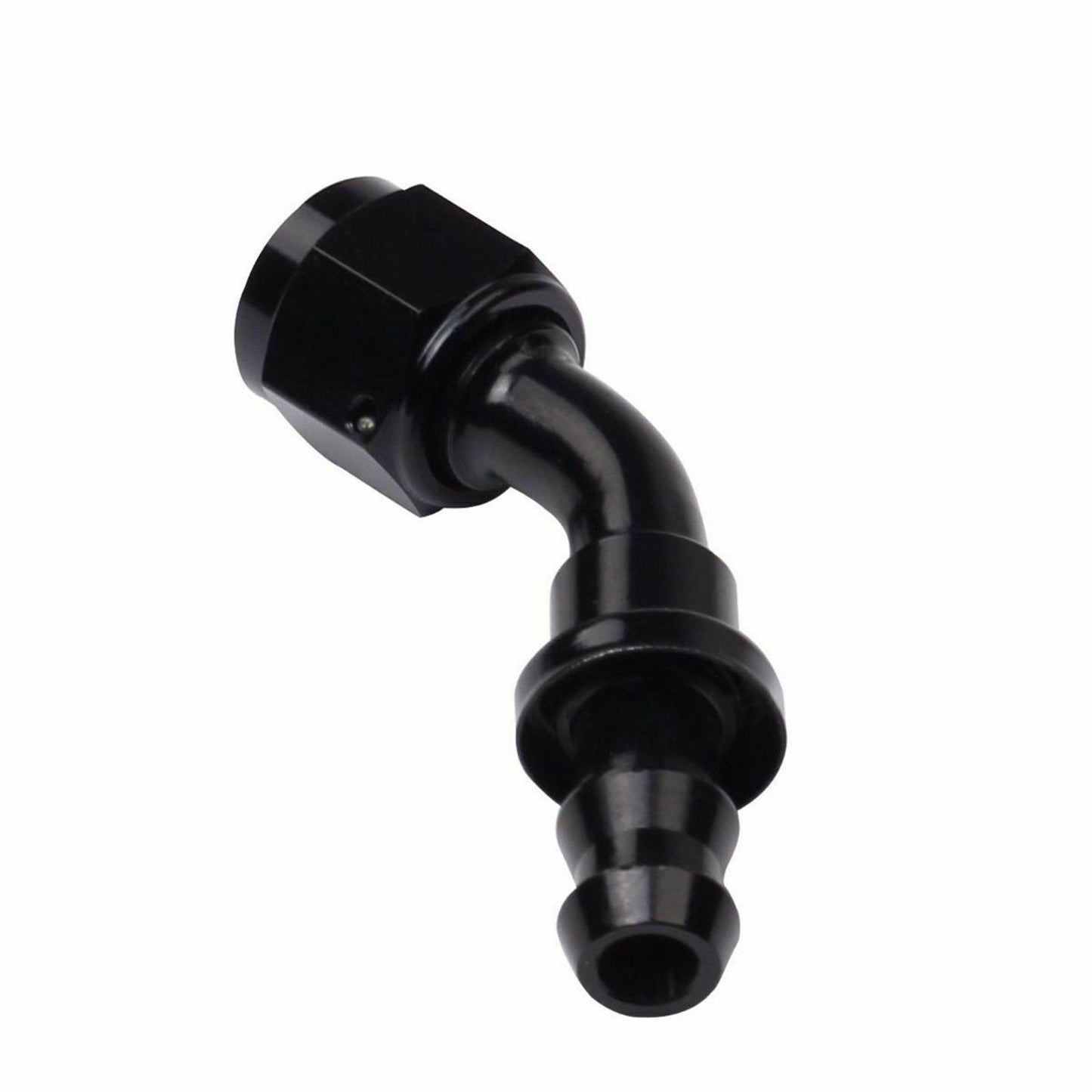 
                  
                    2PC Black AN 10 45 Degree Aluminum Push on Oil Fuel Line Hose End Fitting 10-AN - www.blackhorse-racing.com
                  
                