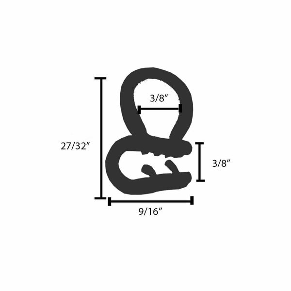 Rubber Seal Trim Lock Bulb Automotive Car Door Edge Protector Pinchweld 3FT X3 - www.blackhorse-racing.com