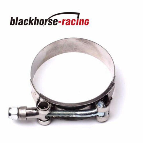 10PCS 3.5'' (3.95''-4.06'') 301 Stainless Steel T Bolt Clamps Clamp 95mm-103mm - www.blackhorse-racing.com