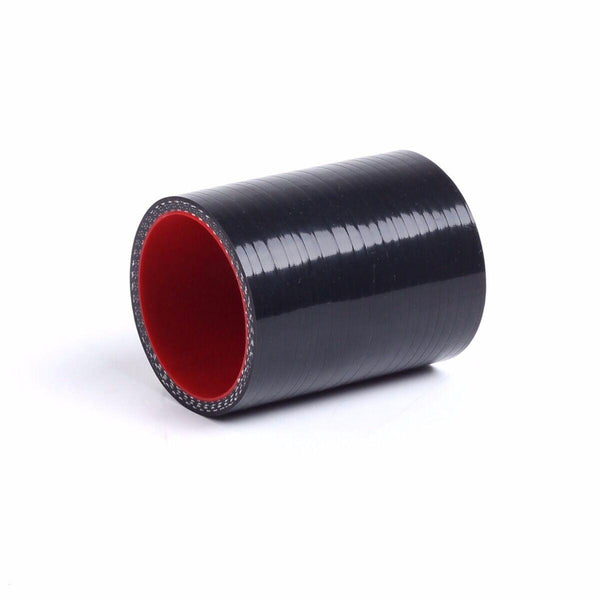 51mm Straight Silicone Hose Pipe Black Red 2" Intercooler Radiator Coupler Turo - www.blackhorse-racing.com