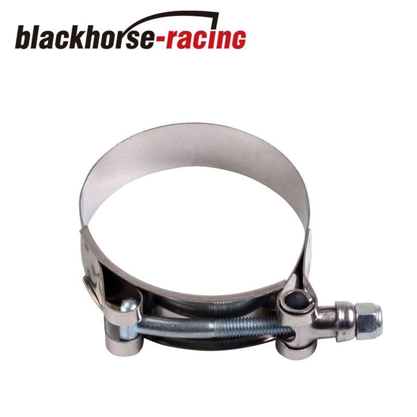 Universal 12pcs 2.5'' Coupler + Chrome Piping + Intercooler Kit+T-Bolt Clamps - www.blackhorse-racing.com