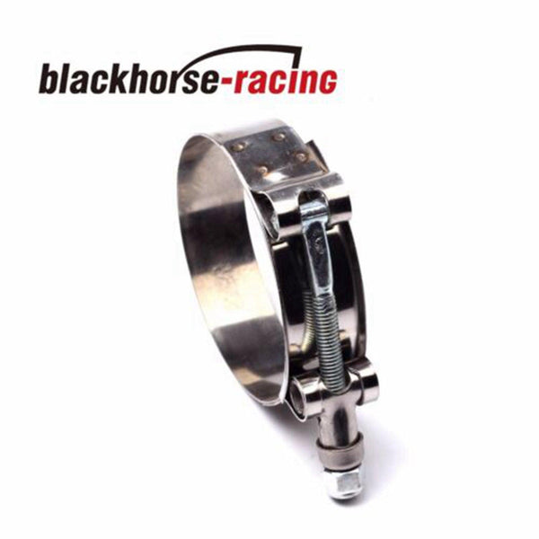 10PCS 6''(6.26''-6.57'') 301 Stainless Steel T Bolt Clamps Clamp 159mm-167mm - www.blackhorse-racing.com