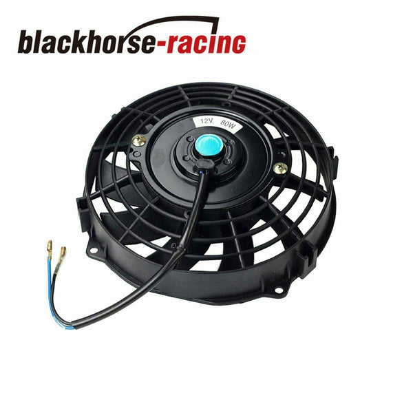 7" Cooling Fan & 6 Row Oil Cooler w/ Kit Radiator Remote Aluminum Transmission - www.blackhorse-racing.com