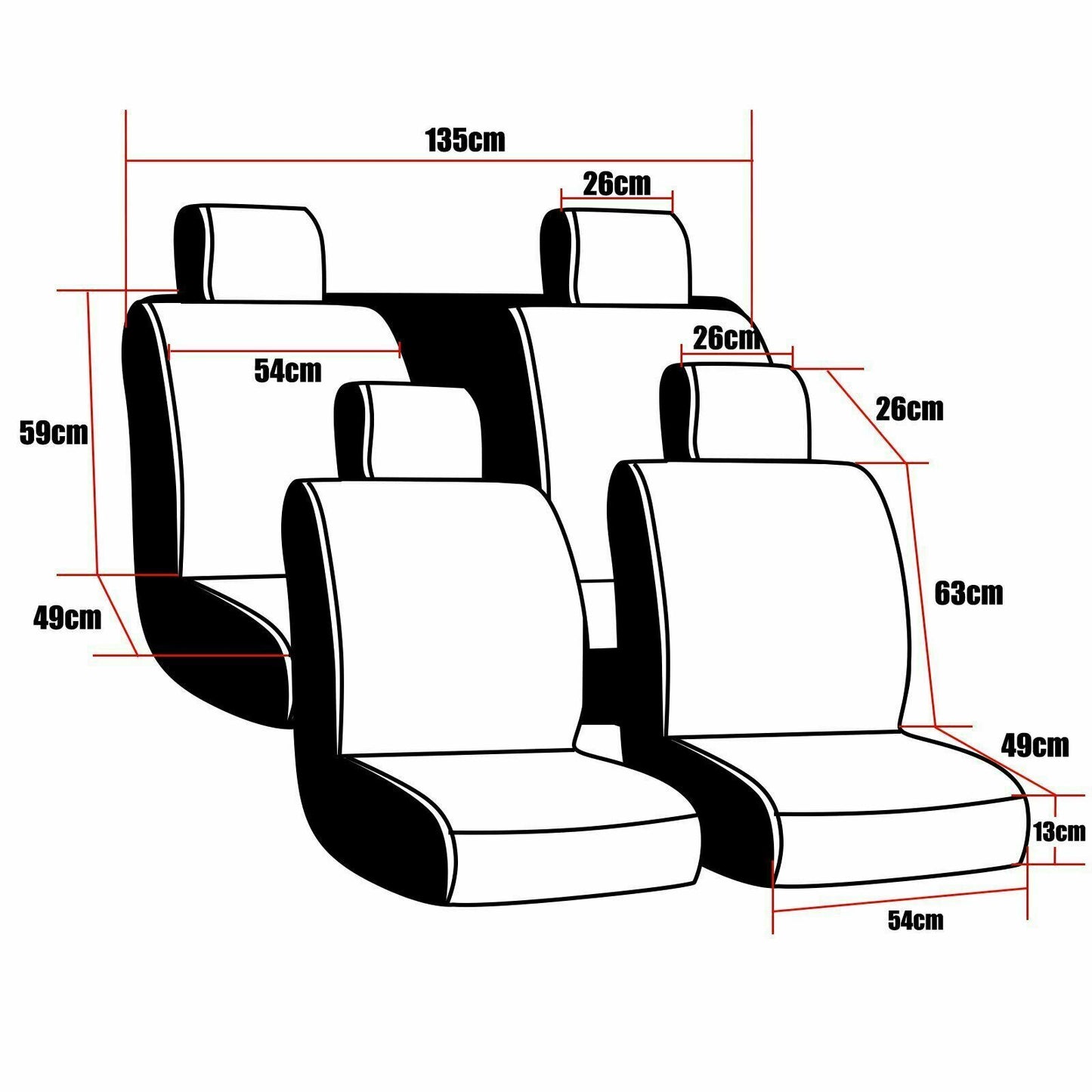 
                  
                    5 Seats Cushion w/ Pillows Car Seat Cover Front + Rear PU Leather + Cooling Mesh - www.blackhorse-racing.com
                  
                