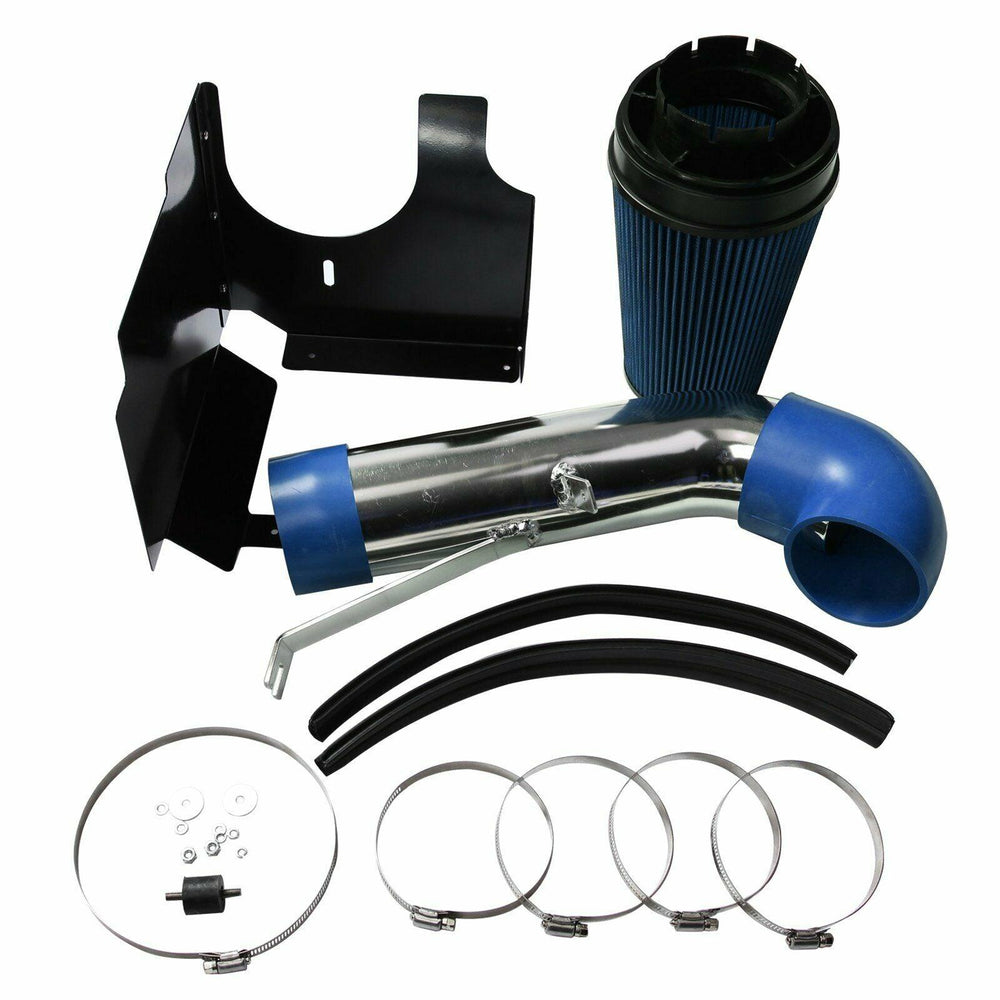 
                  
                    Fit GMC/Chevy V8 4.8L/5.3L/6.0L Cold Air Intake System + Heat Shield Filter Blue - www.blackhorse-racing.com
                  
                