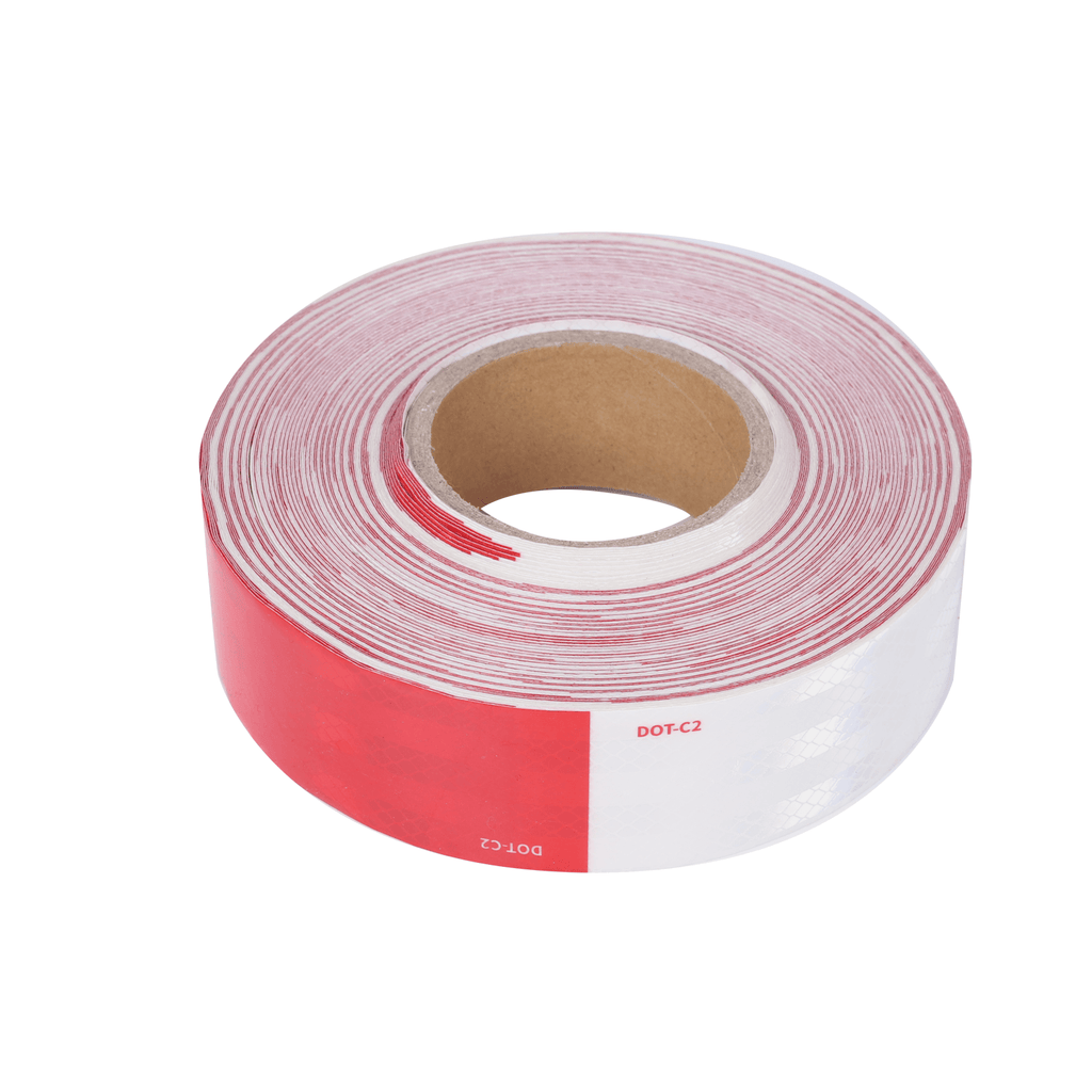 Abrams 2 in x 150 ft Diamond Pattern Trailer Truck Conspicuity Dot Class Reflective Safety Tape White