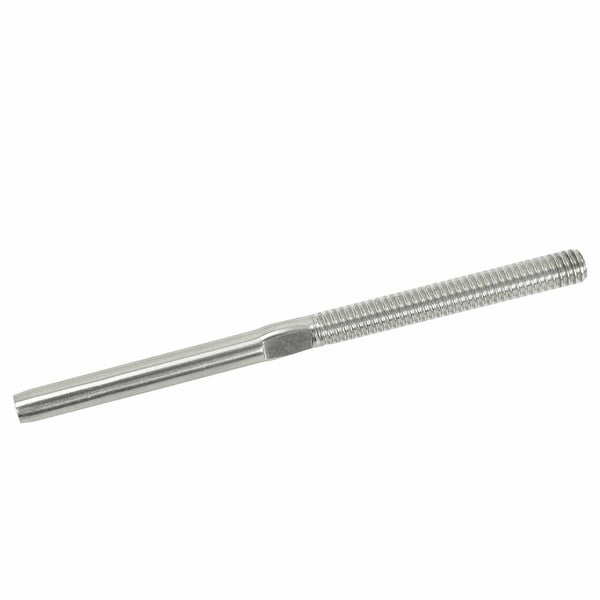 Stainless Steel T316 Swage Threaded Tensioner End Fitting 1/8" Cable Railing X20 - www.blackhorse-racing.com
