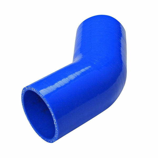 2.5" 63mm 45 degree Turbo/Intake/Intercooler 4-PLY Silicone Coupler Hose BLUE - www.blackhorse-racing.com