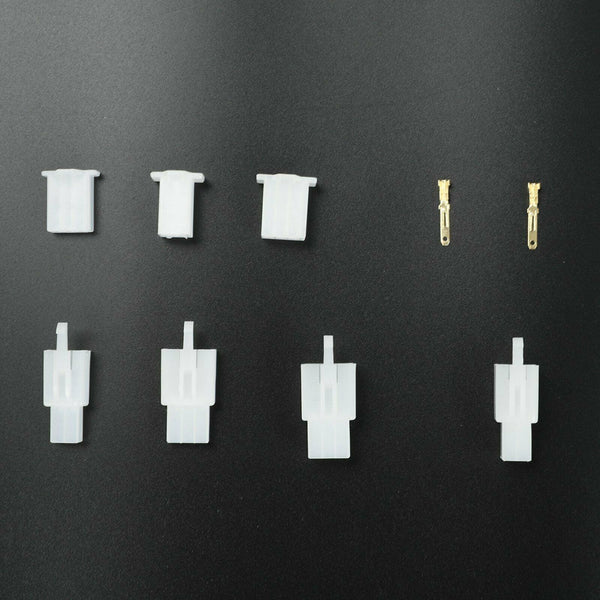 380Pcs Motorcycle Car Electrical 2.8mm 2 3 4 6 Pin Wire Auto Connectors Term Set - www.blackhorse-racing.com