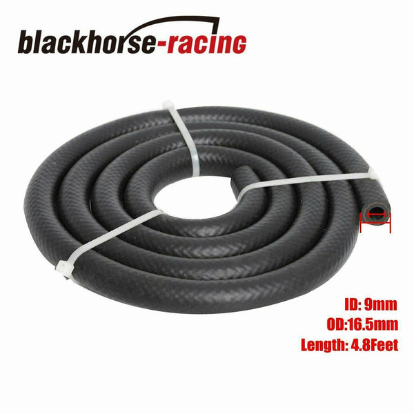 Aluminum 6 Row Radiator Remote Transmission Oil Cooler & 10" Cooling Fan w/ Kit - www.blackhorse-racing.com