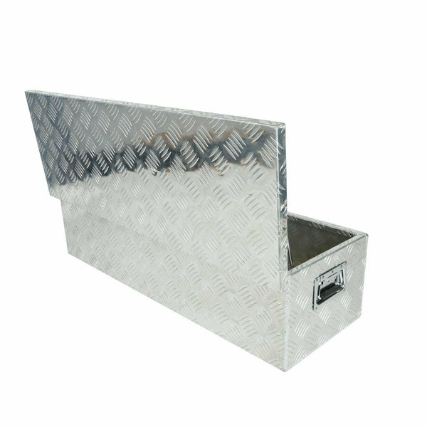 39"X13"X10" PICKUP TRUCK TRUNK BED TOOL BOX TRAILER STORAGE+LOCK CHROME ALUMINUM - www.blackhorse-racing.com