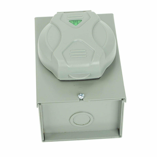 NEMA L5-30 3Prong 30Amp RV Power Generator Inlet Box 3750W Transfer Switch Iron - www.blackhorse-racing.com