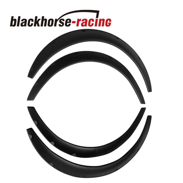 4PCS 890MM Universal Fender Flares Flexible Durable Polyurethane Car Body Kit - www.blackhorse-racing.com