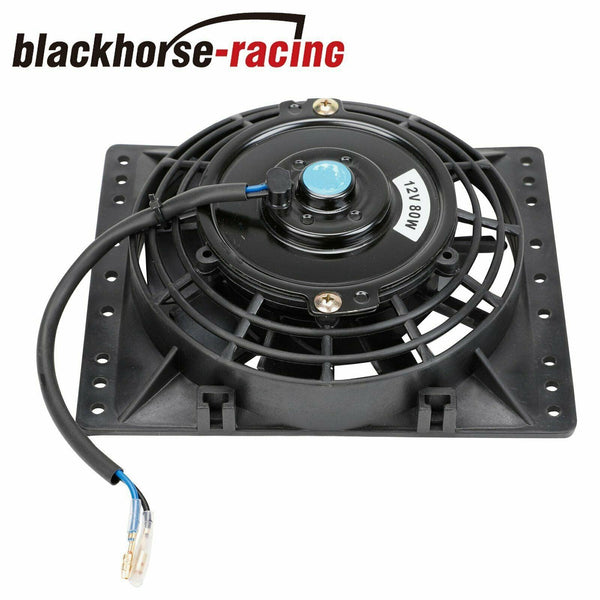 2X 6 Inch Push Pull Electric Cooling Radiator Slim Fan 12V 650CFM Reversible Kit - www.blackhorse-racing.com