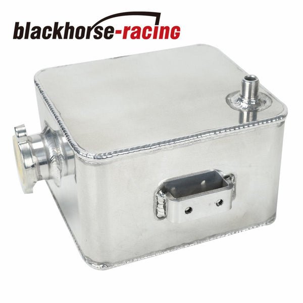 2.5L Universal Aluminum Coolant Radiator Overflow Recovery Water Tank Bottle - www.blackhorse-racing.com