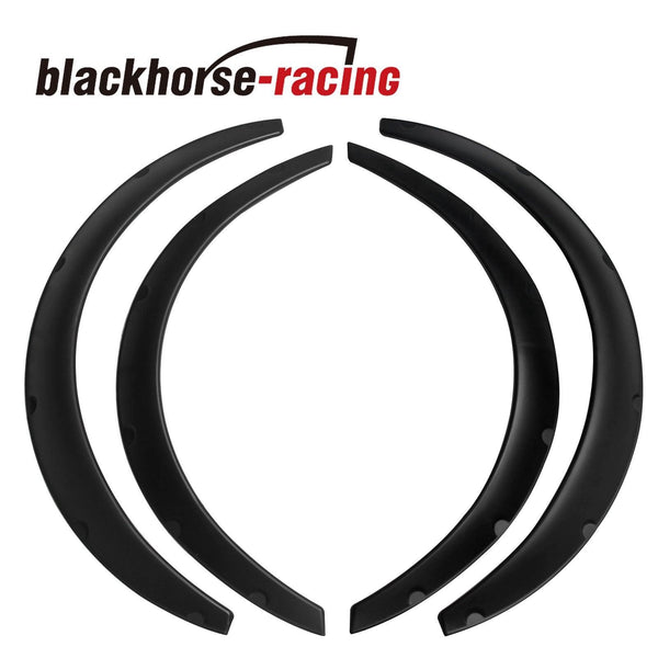 4PCS 890MM Universal Fender Flares Flexible Durable Polyurethane Car Body Kit - www.blackhorse-racing.com