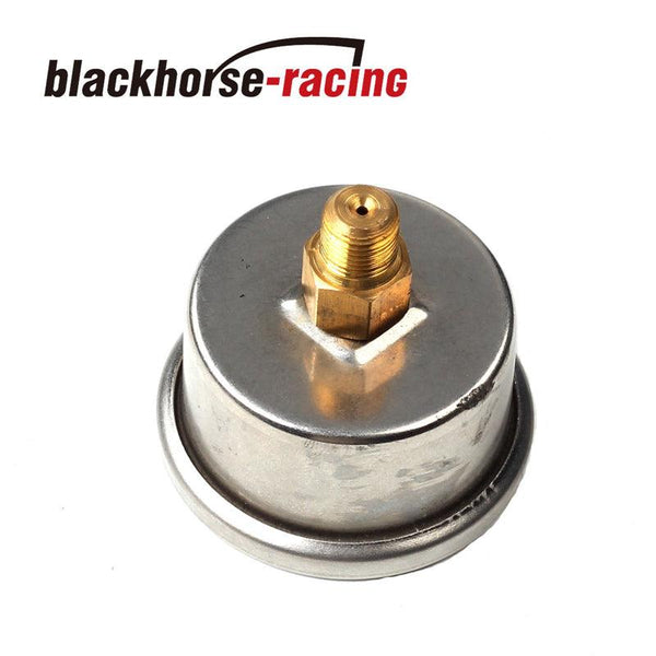 Universal White  Adjustable Fuel Pressure Regulator Gauge with 0-100 PSI New - www.blackhorse-racing.com