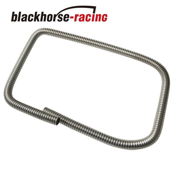 Universal Fitment 44'' Chrome Stainless heated hose with Chrome Caps - www.blackhorse-racing.com
