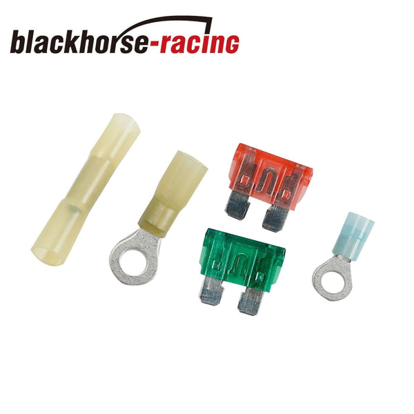 3/8" NPT Dual Electric Cooling Fan Wiring Install Switch165/185 Thermostat Relay - www.blackhorse-racing.com