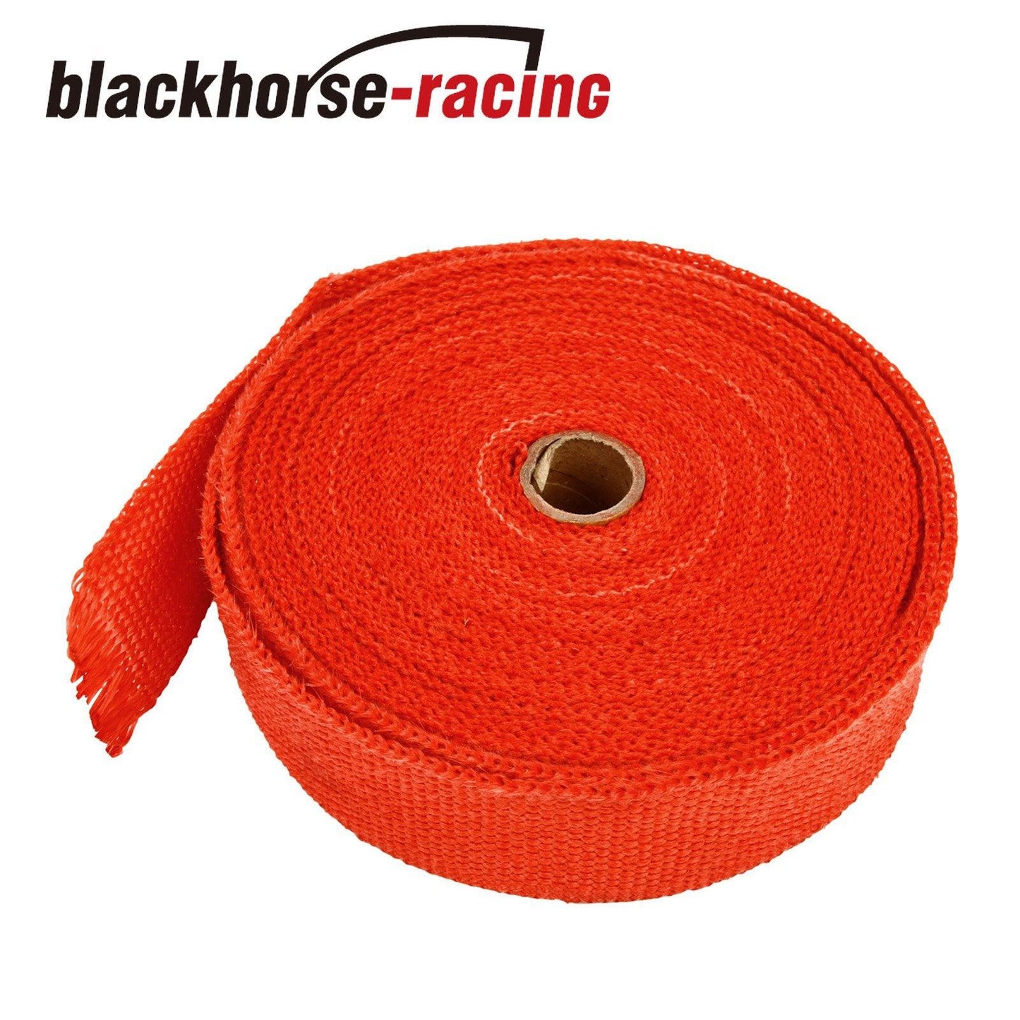 
                  
                    Red 2'' x 50FT (15M) Exhaust Header Fiberglass Heat Wrap Tape w/10 Steel Ties - www.blackhorse-racing.com
                  
                