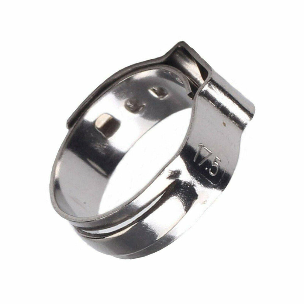 10X 1/2 PEX Stainless Steel Clamp Cinch Rings Crimp Pinch Fitting - www.blackhorse-racing.com