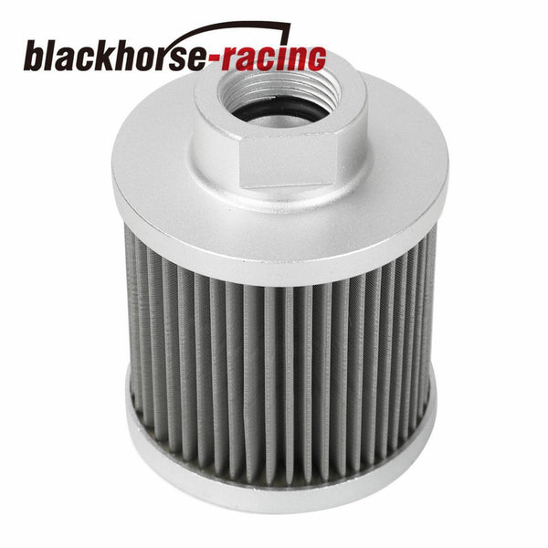 Aluminum 1L Oil Catch Can Reservoir Tank + Breather Filter Baffled 10AN Fitting - www.blackhorse-racing.com