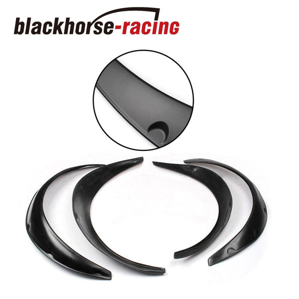 4PCS 890MM Universal Fender Flares Flexible Durable Polyurethane Car Body Kit - www.blackhorse-racing.com