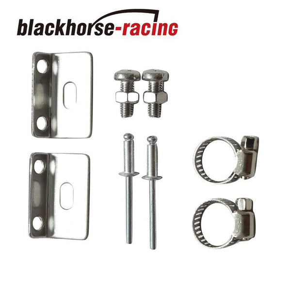 Universal use  2'' X13'' Polished STAINLESS STEEL Radiator Universal Overflow Tank - www.blackhorse-racing.com